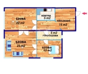 Продается квартира (кирпичная) Budapest VI. mикрорайон, 84m2